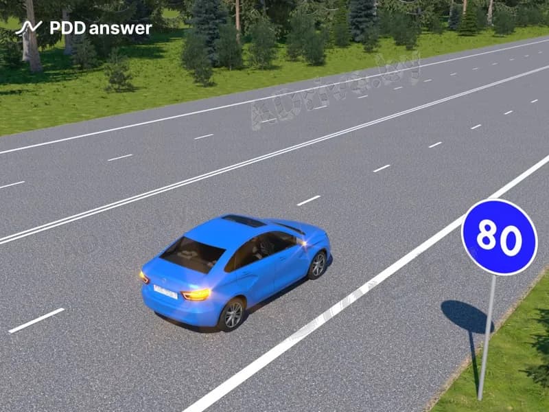 Водитель легкового автомобиля двигается к месту ремонта со скоростью 40 км/ч. Нарушит ли он Правила дорожного движения, продолжая движение вперёд на показанном участке дороги, если автомобиль не может развивать более высокую скорость?