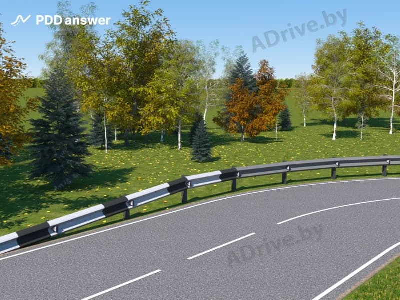 Что обозначает вертикальная дорожная разметка, показанная на рисунке?