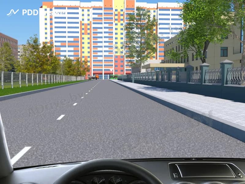 Разрешается ли Вам, управляя легковым автомобилем, остановиться на показанном участке дороги с двусторонним движением по причинам, не связанным с посадкой (высадкой) пассажиров?