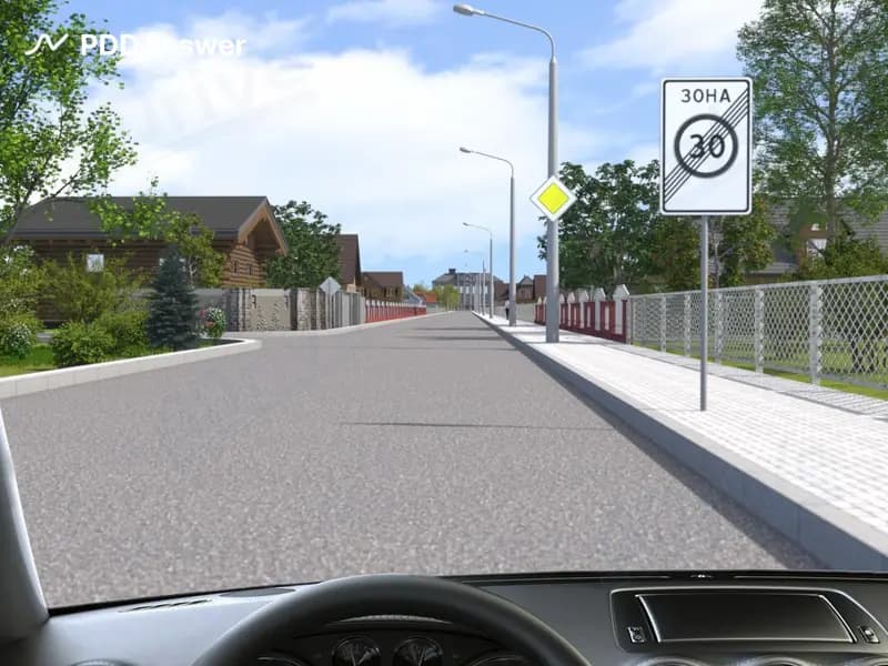 С какой максимальной скоростью Вам разрешено продолжить движение, управляя легковым автомобилем, в населённом пункте после проезда места установки дорожного знака «3.34 Конец зоны с ограничением максимальной скорости движения»?