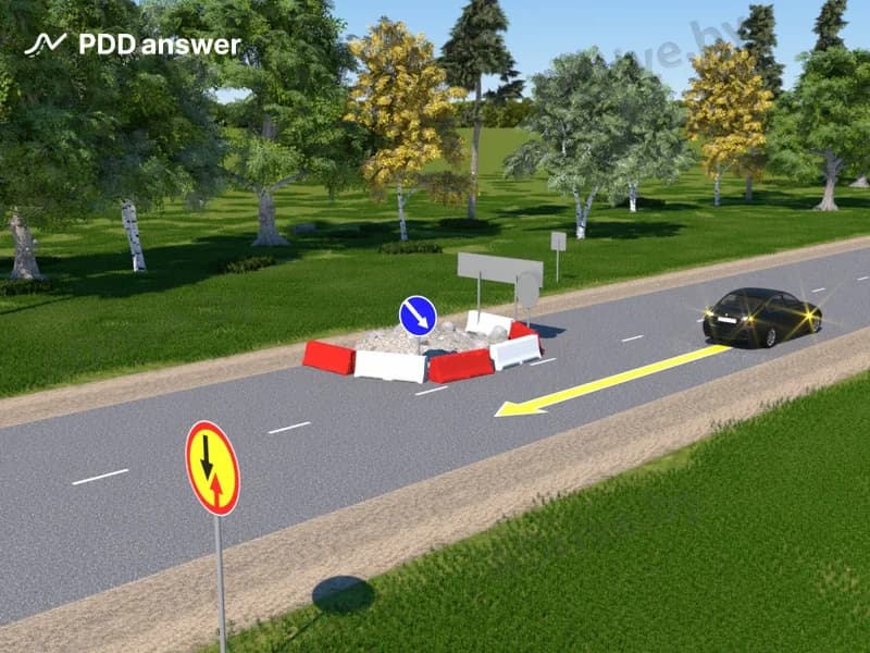 Разрешается ли движение задним ходом на участке дороги, изображённом на рисунке?