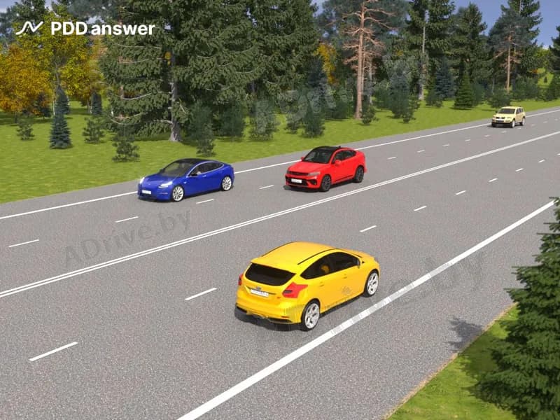 Сколько проезжих частей имеет показанная дорога?