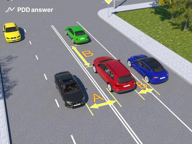 Укажите расстояние, под которым в Правилах дорожного движения подразумевается дистанция: