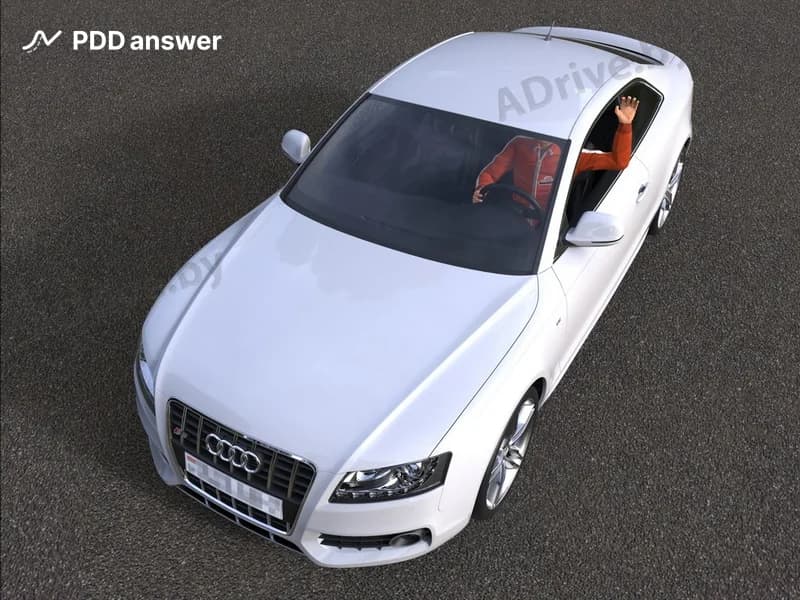 О чём может предупреждать водитель, подавая такой жест левой рукой?