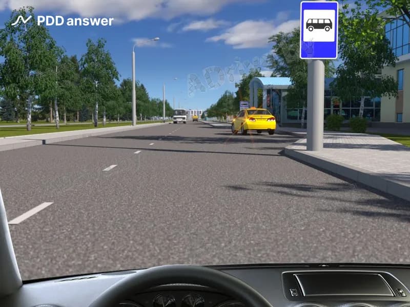 Должны ли Вы уступить дорогу автомобилю-такси, начинающему движение в населённом пункте?