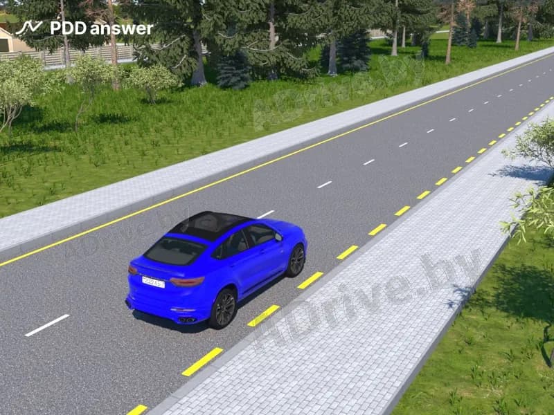 Разрешается ли водителю синего легкового автомобиля произвести высадку пассажиров в показанном на рисунке участке дороги?