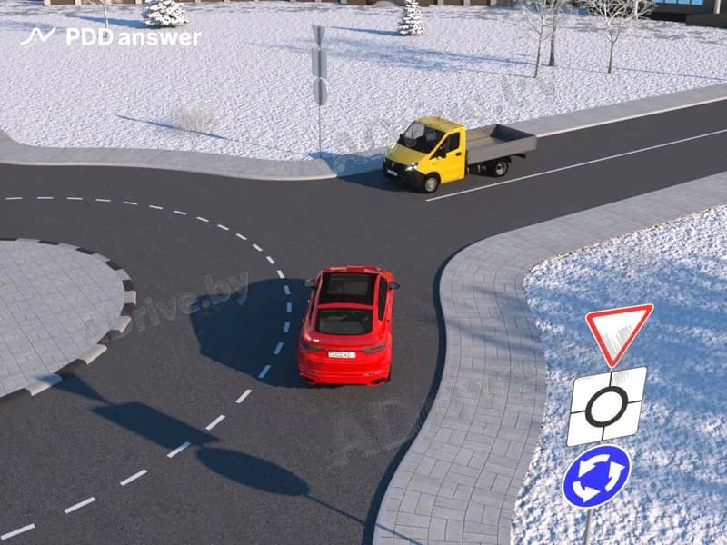 Кто в показанной ситуации должен уступить дорогу?