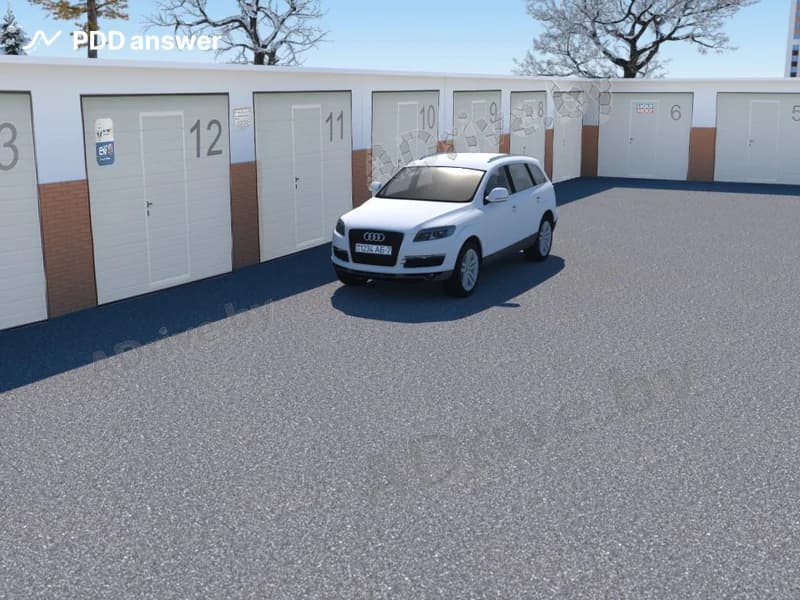 Нарушил ли Правила дорожного движения водитель белого автомобиля, поставивший его на стоянку так, как показано на рисунке?