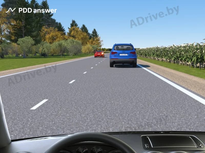 Разрешено ли Вам, управляя легковым автомобилем, выполнить обгон в показанной ситуации?