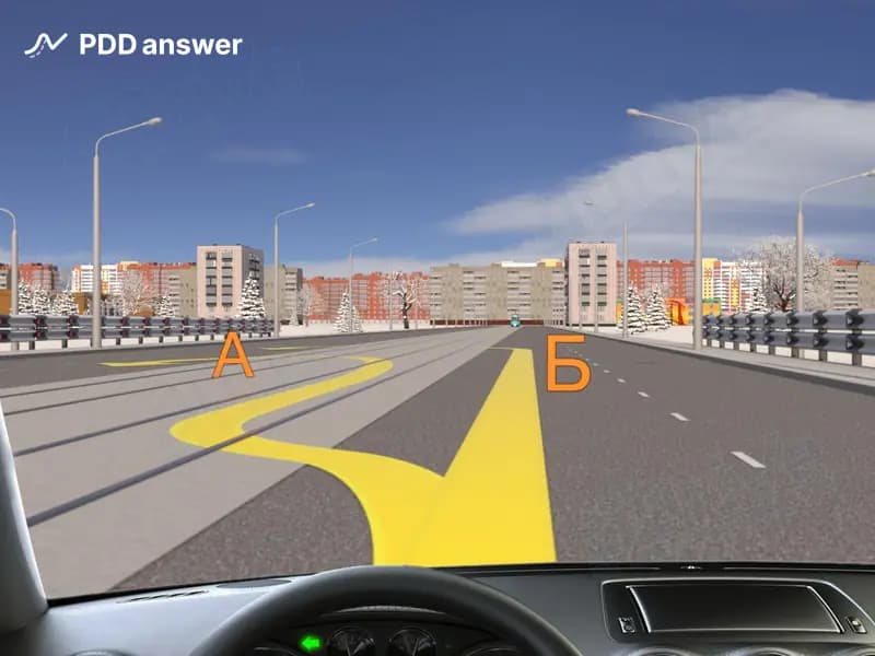 Разрешено ли Вам выполнить разворот на путепроводе в показанной ситуации?