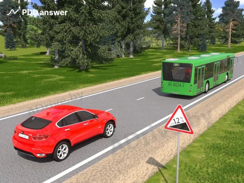 На каком участке дороги, обозначенном таким дорожным знаком, разрешён обгон?