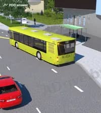 Совершает ли водитель легкового автомобиля опережение в показанной ситуации?