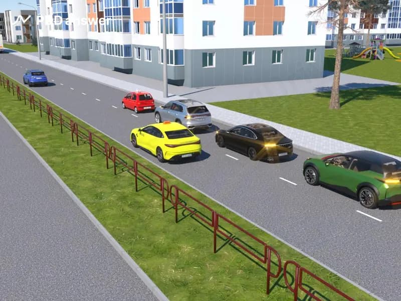 Разрешается ли лицу, сдающему квалификационный практический экзамен на право управления механическим транспортным средством, в показанной ситуации двигаться с необоснованно низкой скоростью, управляя красным учебным автомобилем?