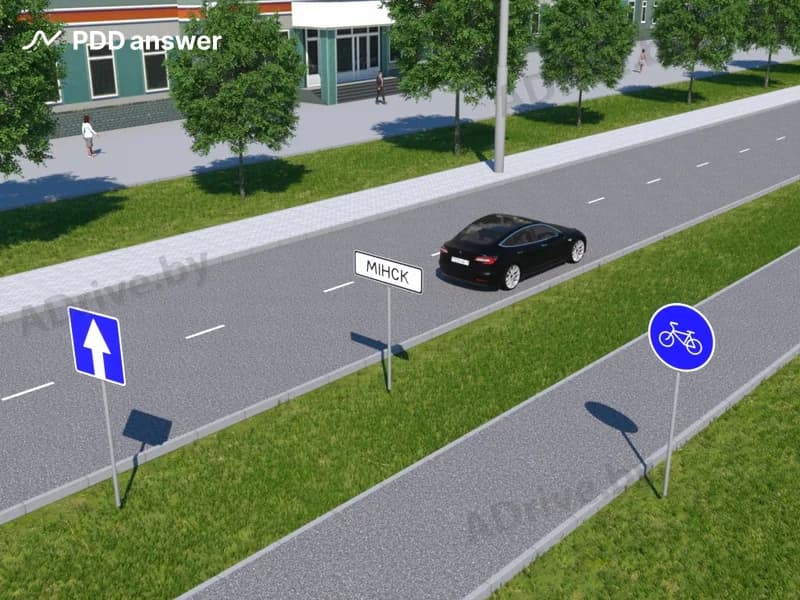 Разрешается ли водителю остановиться на показанном участке дороги?