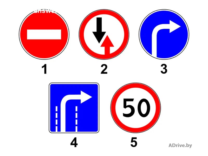 Какие из показанных на рисунке дорожных знаков вводят или отменяют определённые ограничения дорожного движения?