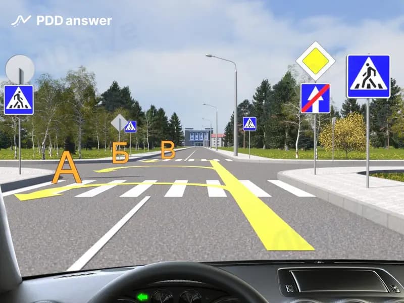 Разрешено ли Вам выполнить разворот в показанной ситуации?