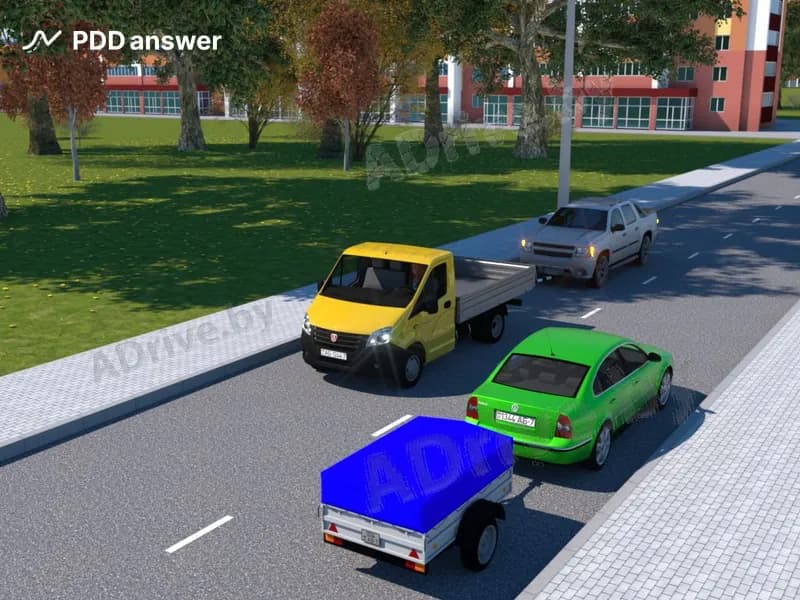 Какой из показанных составов транспортных средств является комбинированным транспортным средством?