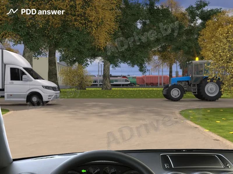 При повороте налево Вы в показанной ситуации, управляя легковым автомобилем: