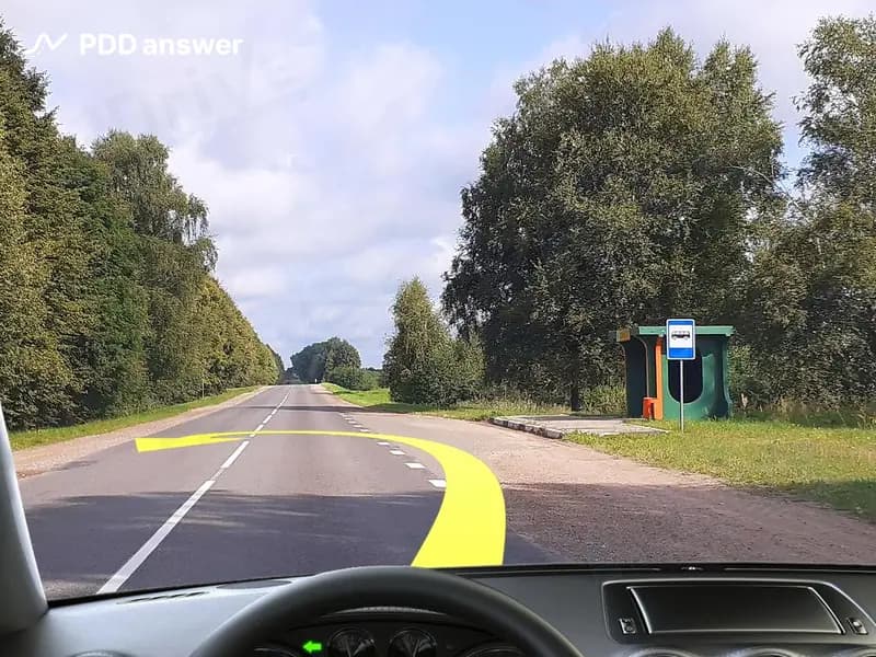 Разрешено ли Вам выполнить разворот в показанной ситуации?