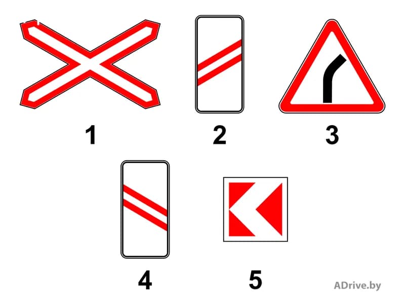 Какой из показанных дорожных знаков устанавливается только на левой стороне дороги?