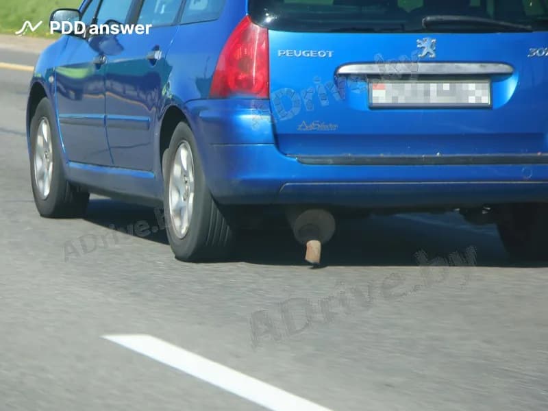 Разрешается ли участие в дорожном движении автомобиля с прогоревшими деталями системы выпуска отработавших газов?