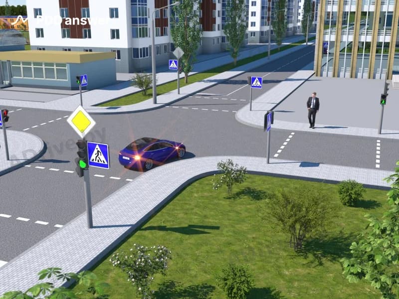 Кто в показанной ситуации обязан уступить дорогу (предоставить преимущество)?