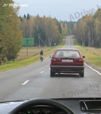 Разрешено ли Вам в показанной ситуации приступить к обгону легкового автомобиля?