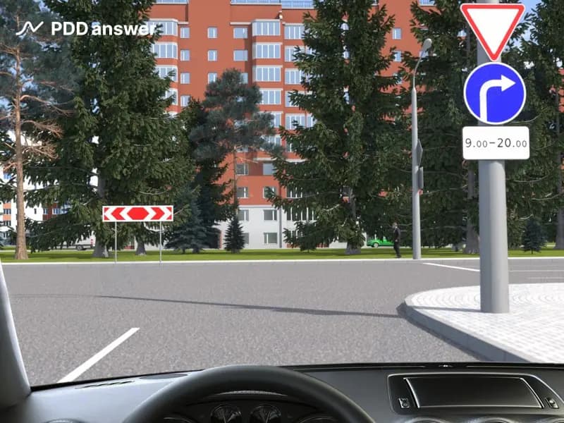 В каких направлениях из перечисленных Вам разрешено продолжить движение в 15 часов 30 минут в показанной ситуации?