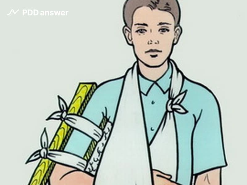 Как оказать помощь при закрытом переломе конечности?