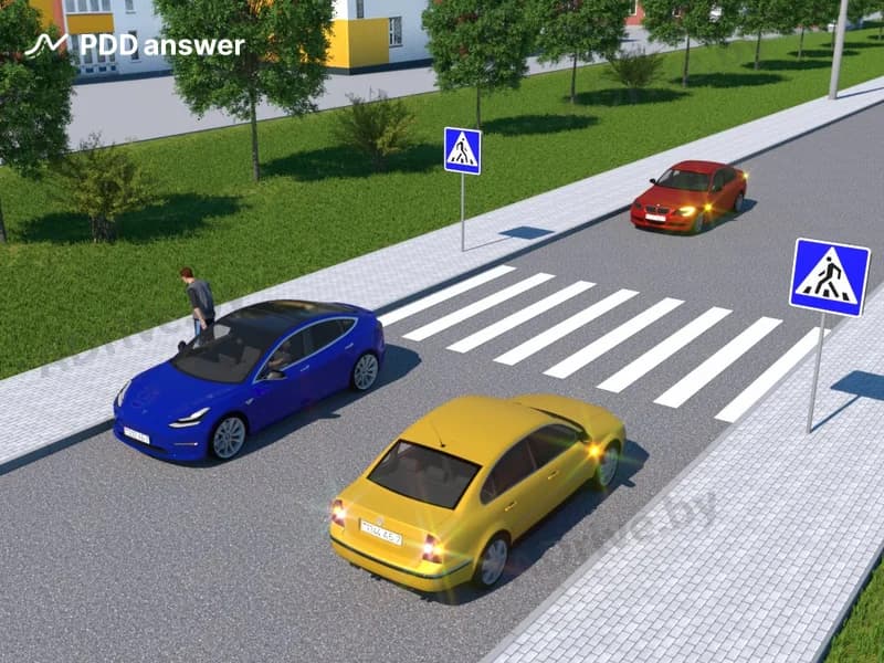 Кто из водителей в показанной ситуации нарушает Правила дорожного движения?