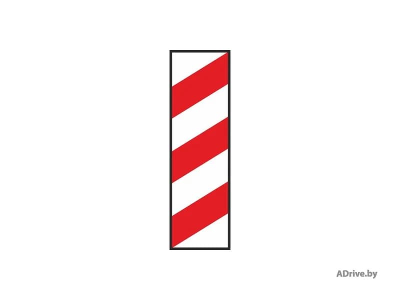 Что обозначает показанная на рисунке вертикальная дорожная разметка?