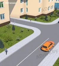 Является ли перекрёстком показанное на рисунке примыкание?