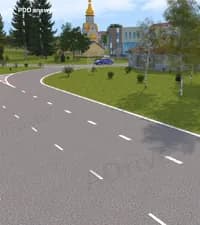 Водитель жёлтого автомобиля ошибочно проехал необходимый ему поворот. Разрешено ли задним ходом вернуться к съезду, чтобы повернуть в необходимом водителю направлении?