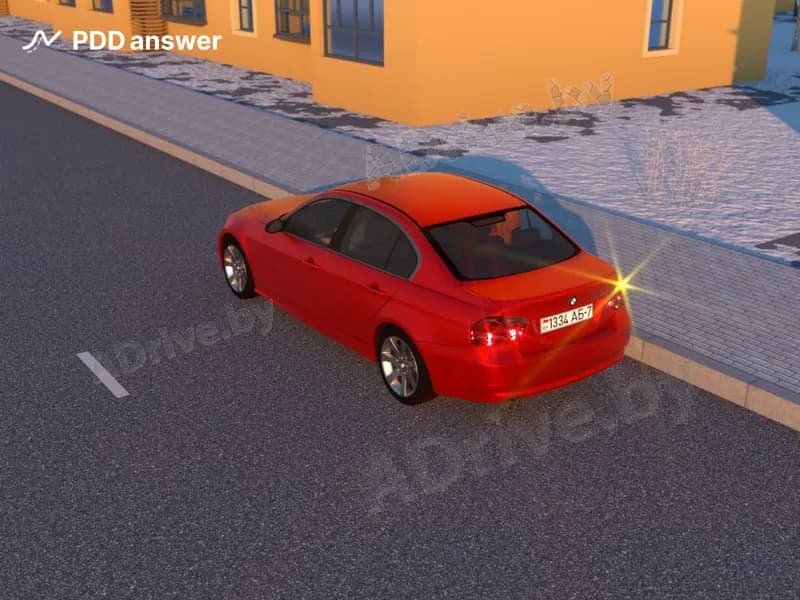 В какой момент водитель должен выключить световой указатель правого поворота, если он останавливается для высадки пассажира у правого края проезжей части дороги?