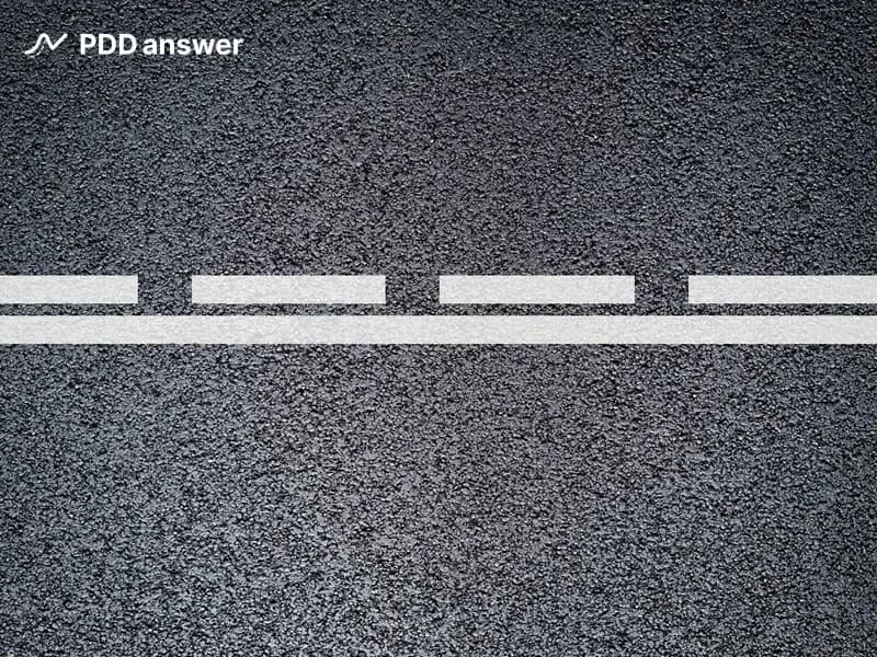 Разрешено ли пересекать показанную линию горизонтальной дорожной разметки со стороны сплошной линии?