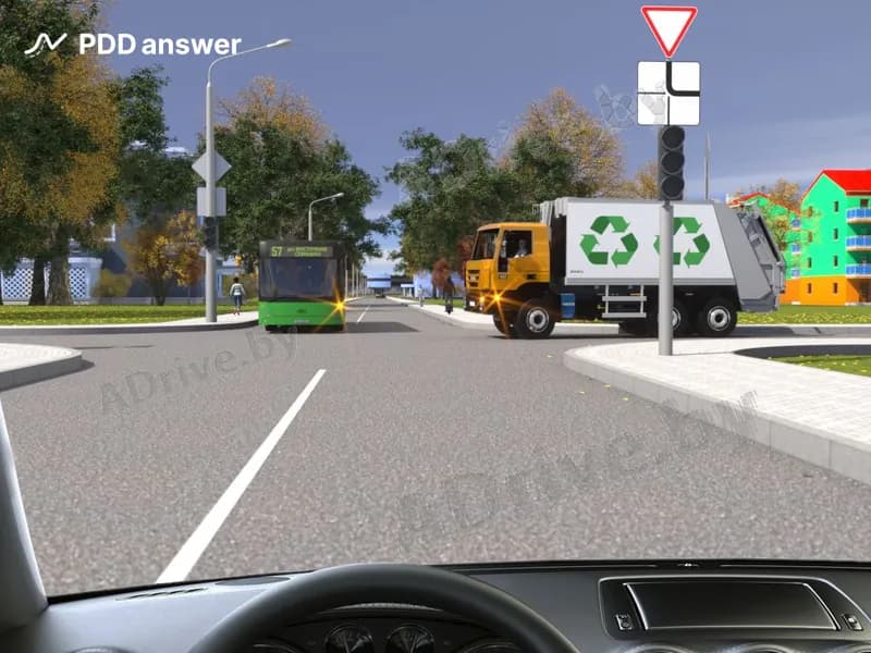 Намереваясь продолжить движение прямо, Вы проедете перекрёсток: