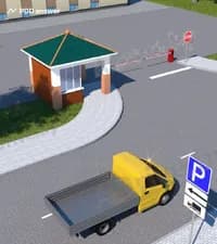 Разрешается ли водителю грузового автомобиля с технически допустимой общей массой не более 3.5 тонны поставить автомобиль на стоянку слева от дороги в показанной ситуации?