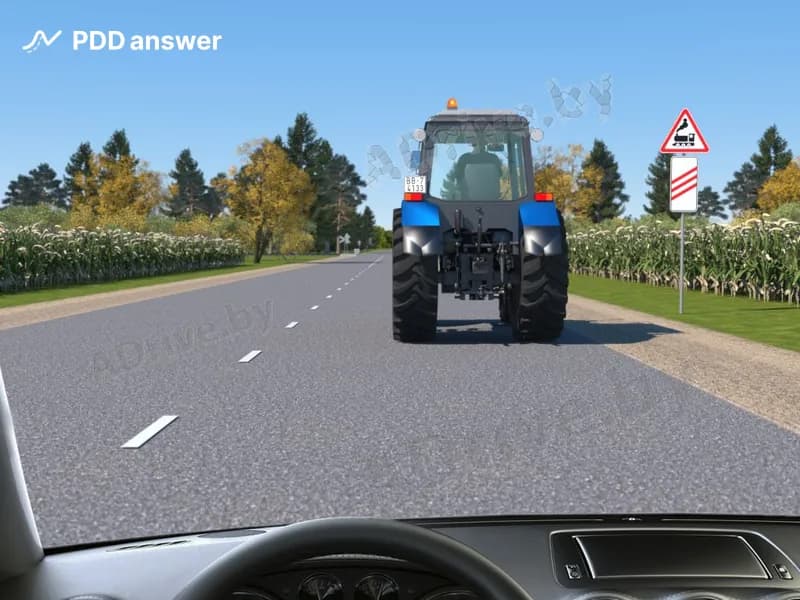 Разрешено ли Вам, управляя легковым автомобилем, выполнить обгон в показанной ситуации?