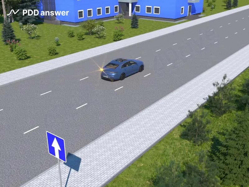 Разрешено ли водителю остановиться у левого края проезжей части (при наличии тротуара, непосредственно прилегающего к проезжей части дороги) на показанном участке дороги для высадки пассажира?