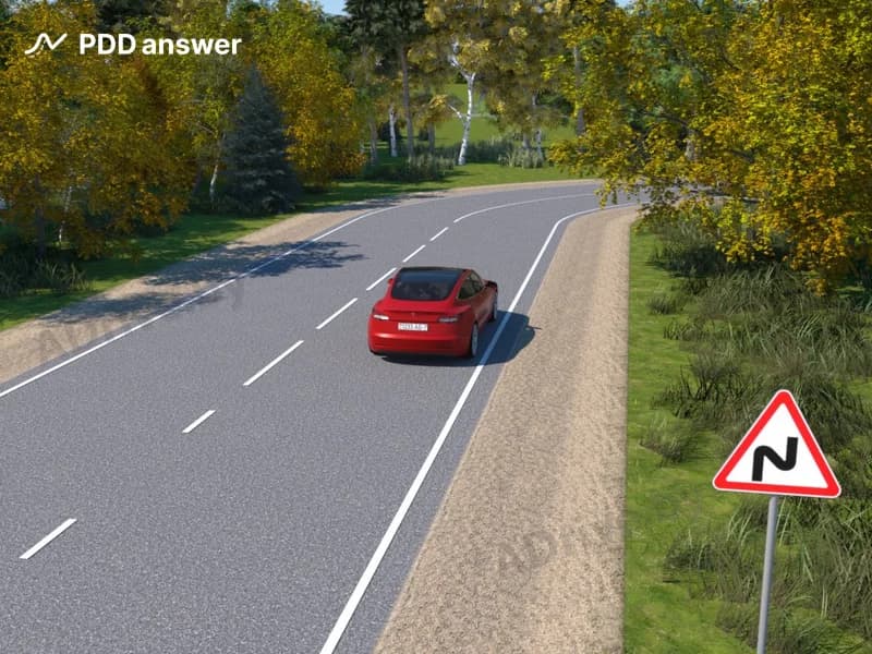 Разрешается ли водителю красного автомобиля совершить остановку на участке дороги, обозначенном таким дорожным знаком, если видимость дороги в направлении движения составляет менее 100 метров?