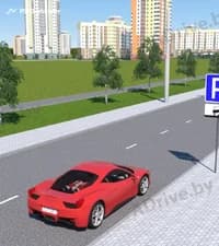Разрешено ли водителю поставить легковой автомобиль на стоянку у правого края проезжей части дороги параллельно ему, если показанным на табличке способом поставить транспортное средство невозможно из-за конструктивных особенностей автомобиля?