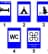 Какой из показанных на рисунке дорожных знаков информирует о расположении мотеля?