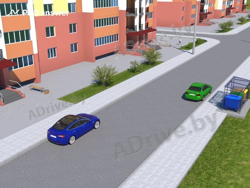 Кто из водителей нарушил Правила дорожного движения, поставив автомобиль на стоянку так, как показано на рисунке?