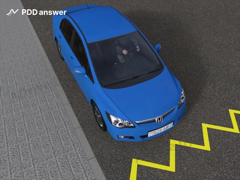 Какое назначение имеет показанная жёлтая дорожная разметка?