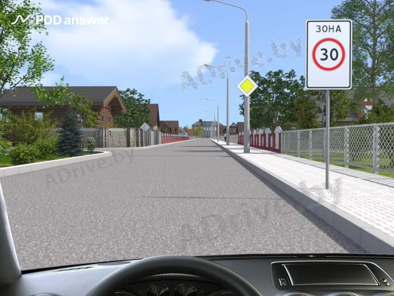 Разрешено ли Вам после проезда перекрёстка продолжить движение со скоростью 40 км/ч?