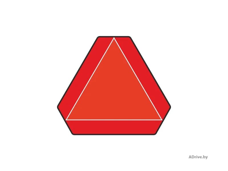 Какую скорость не может превысить транспортное средство, обозначенное показанным на рисунке опознавательным знаком?