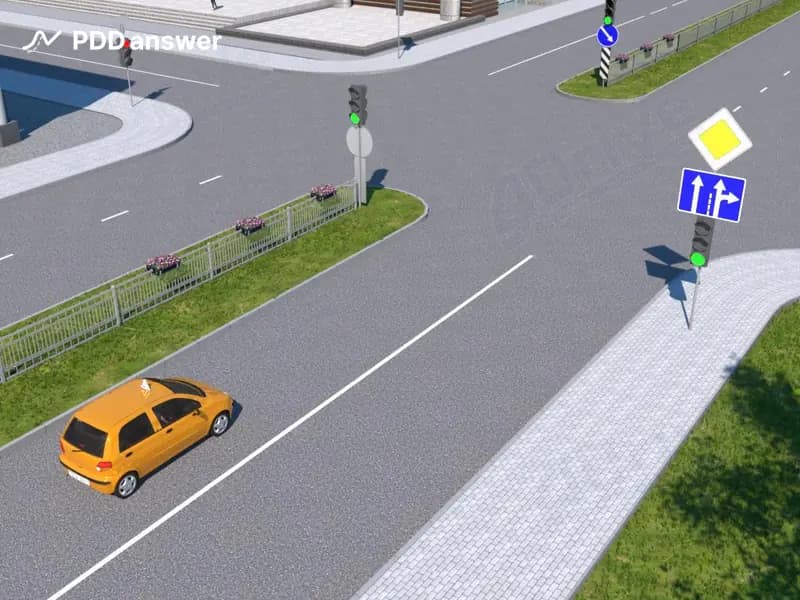 Как поступить в показанной ситуации лицу, сдающему квалификационный практический экзамен, после получения команды экзаменатора: «Развернитесь в ближайшем разрешённом месте»?