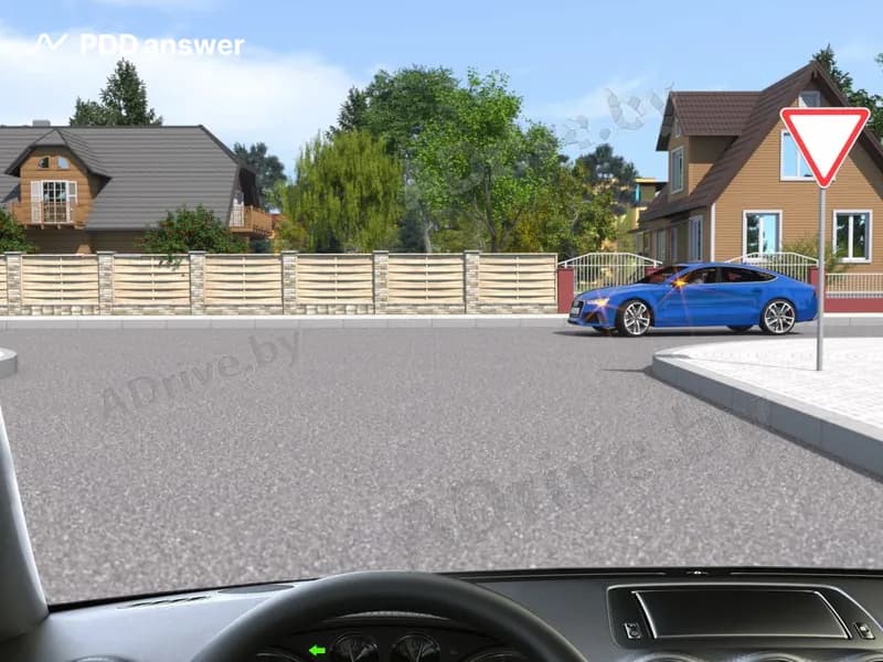 Как Вы должны поступить, совершая поворот налево, в показанной обстановке?