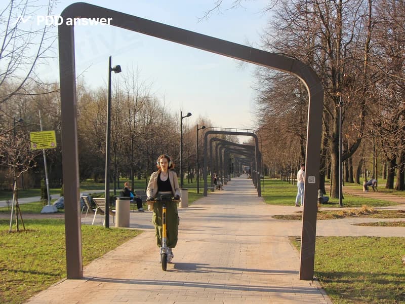 Разрешено ли в парке осуществлять движение на средстве персональной мобильности, если въезды в парк обозначены дорожными знаками «5.40 Пешеходная зона»?