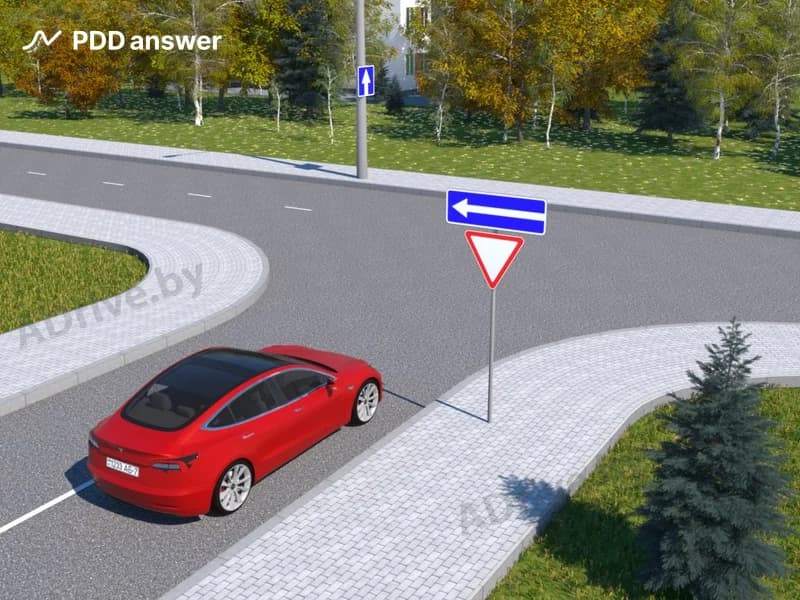 Обязан ли водитель при повороте налево подавать сигнал световым указателем поворота в показанной ситуации?